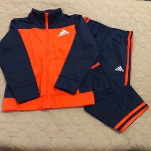 Boys Adidas Matching Jacket and Pants Set